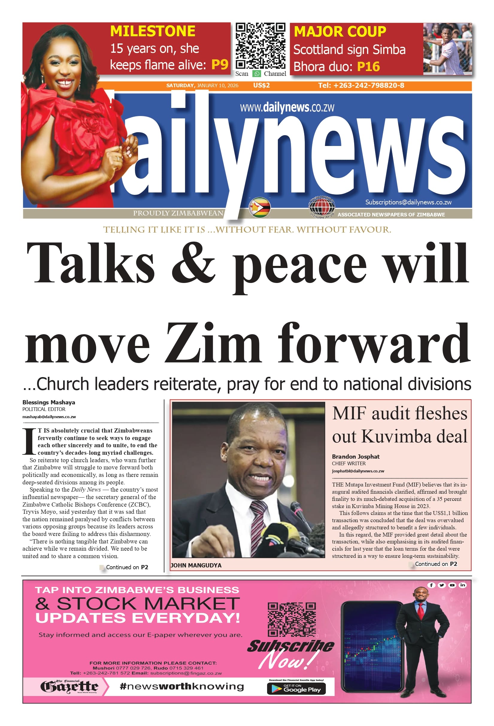 Saturday 10 January 2026